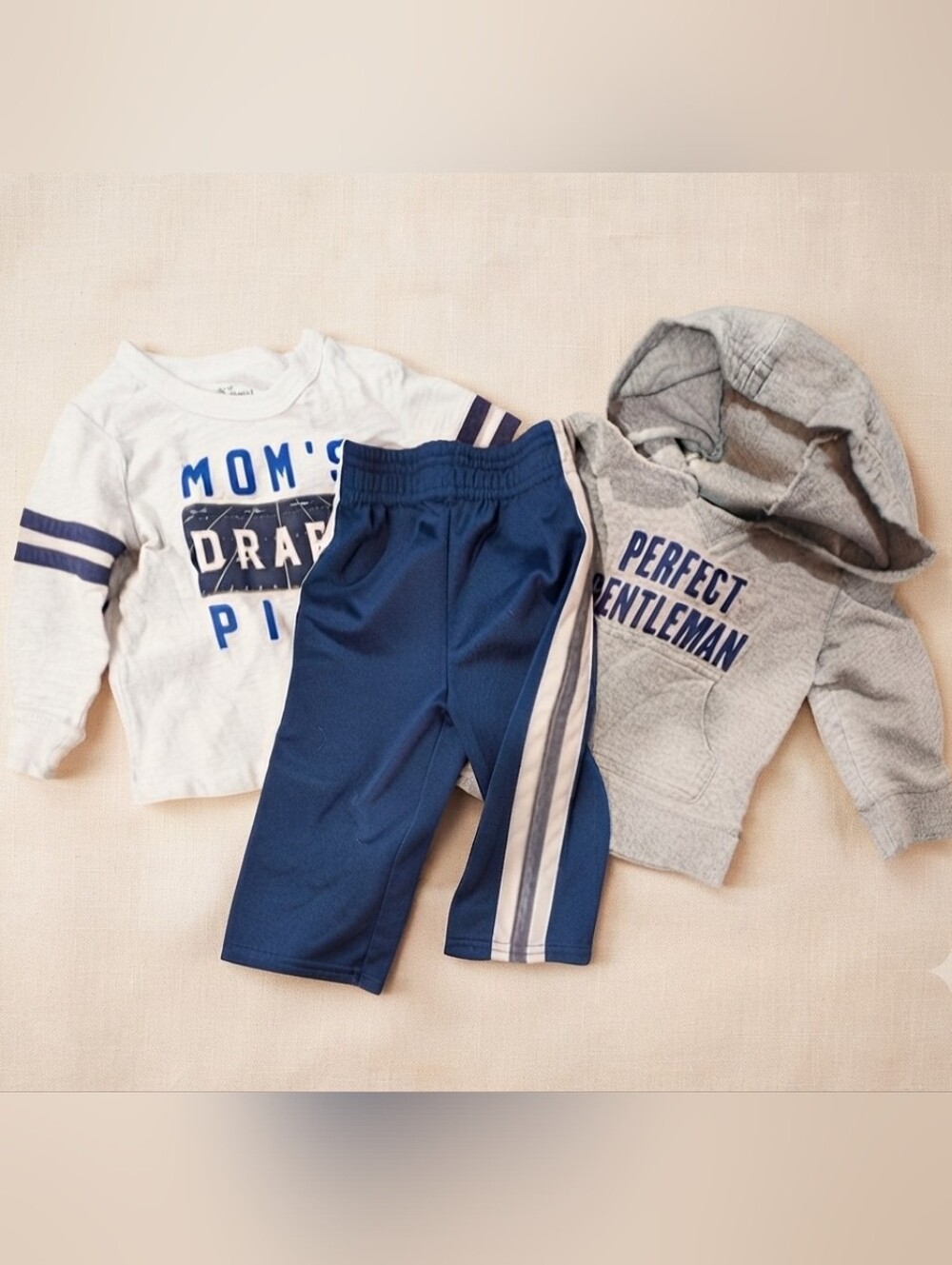 12M Navy Blue Kids Athletic Pants Outfit